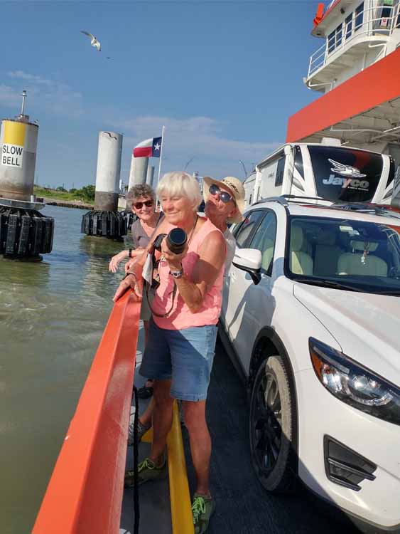 the girls on the ferry